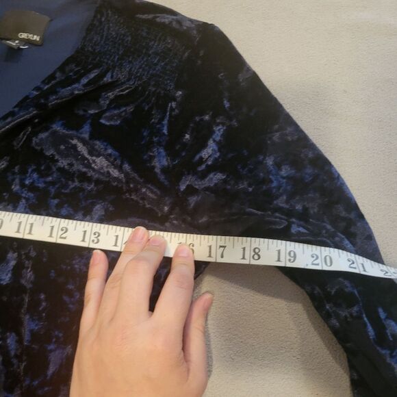 Greylin Clarissa Wrap Crushed Velvet Dress Size Small - Picture 6 of 11